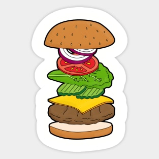 Burger Sticker